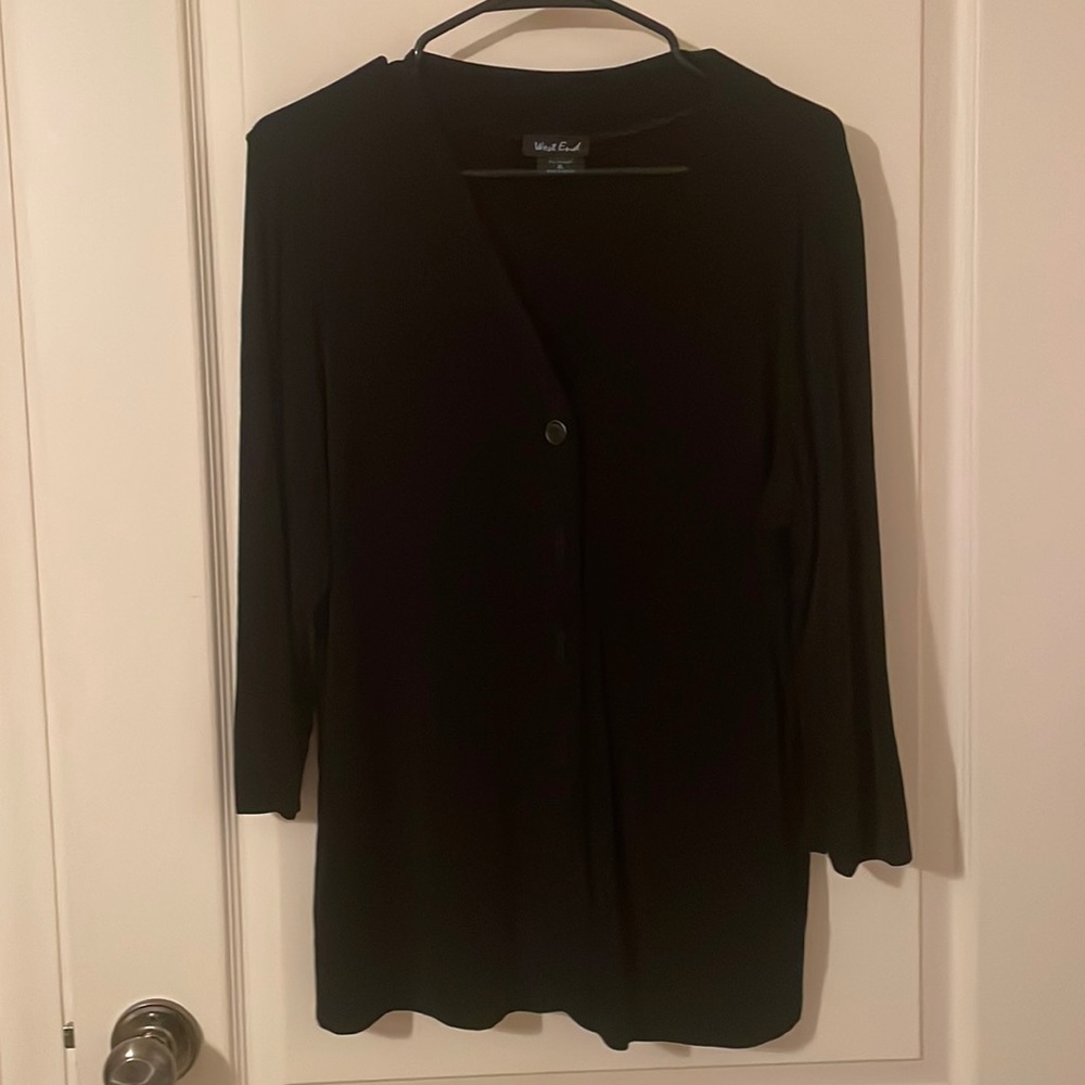 West End Black Cardigan Sweater